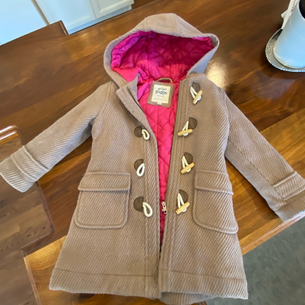Biden Girls heavy lines coat with toggles and zipper 3-4T